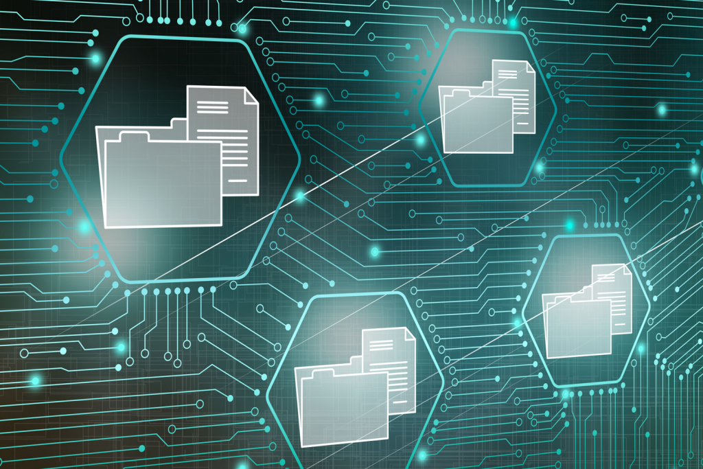 Illustration of digital data concept